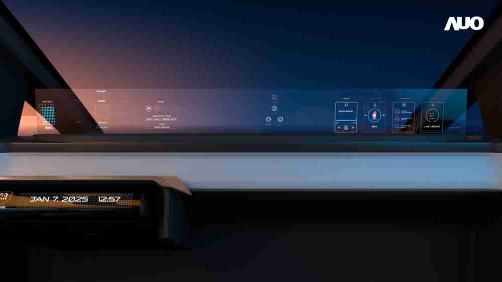 人生就是博无界透明显示接口(Horizon Image Glass)透过车运算方案整合仪表板、、、中控台及副驾显示器，，，，一体式全景呈现，，，，提供乘用者清晰的前方视野、、行车必要信息与娱乐功能